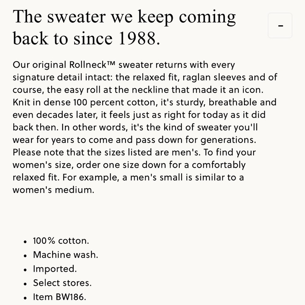 J. Crew 1988 Rollneck Sweater Heathered Sky Blue Size Men’s Small Excellent Cond - Picture 10 of 15